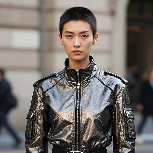 Futuristic Short Hair Undercut Fashion