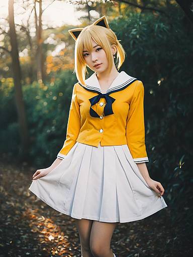 Realistic Ougi Oshino Cosplay Photo