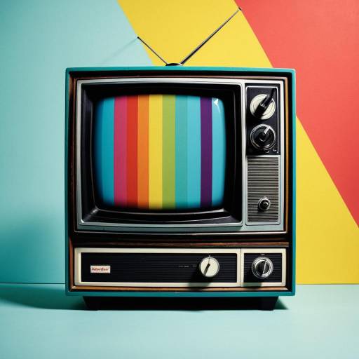 Retro Television Set in Warhol Style