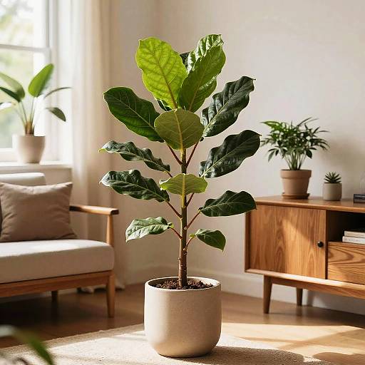 Monstaria in Mid-Century Modern Interior