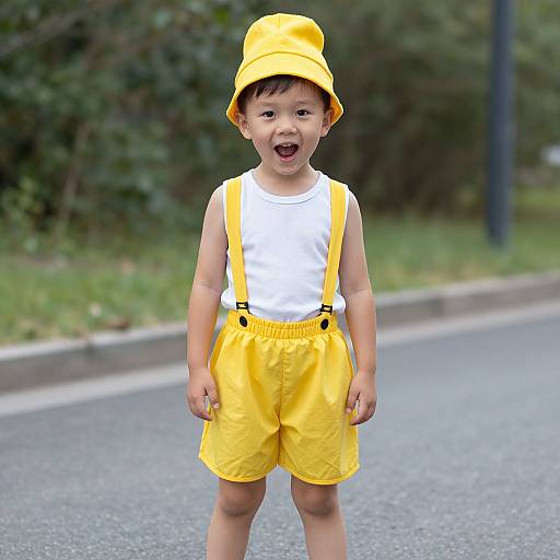 Boy in Silly Sunday Costume