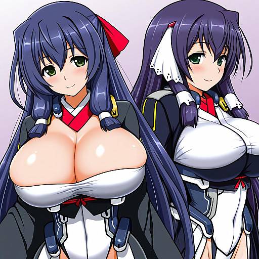 Illustration of Asama tomo, kyoukaisenjou no horizon in the style of Curse (023)