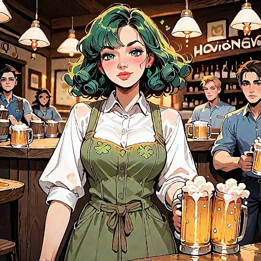 Perfect Waifu in Clover Green Pub
