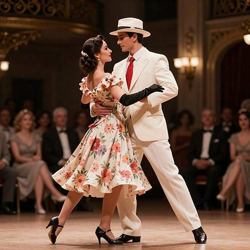 Vintage Dance Performance in Elegant Venue