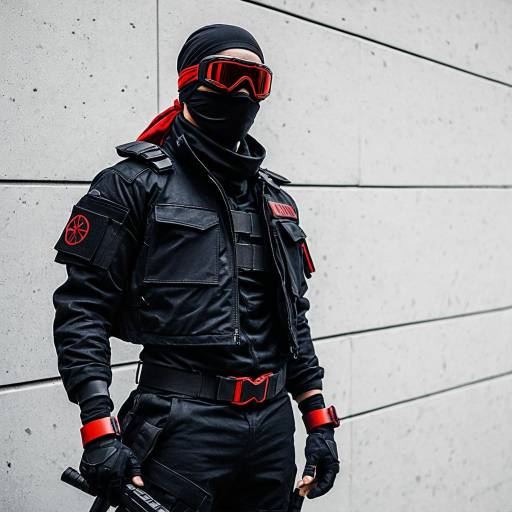 Modern Ninja-Inspired Cosplay Outfit