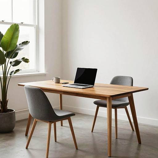 Mid-Century Modern Workspace Vibes