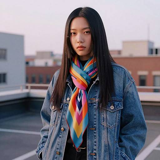 Urban Street Artist with Pin Straight Hair