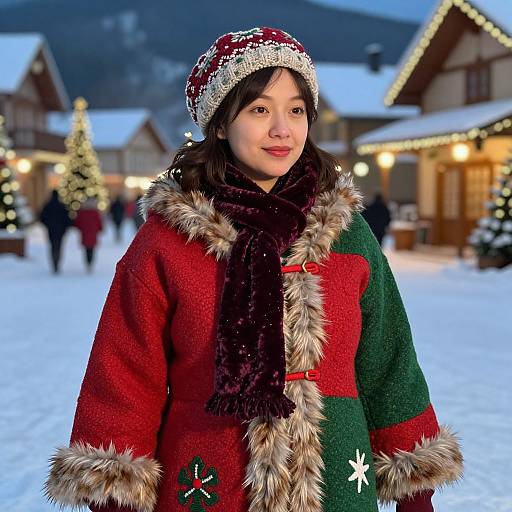 Cozy Handmade Christmas Outfit Photo