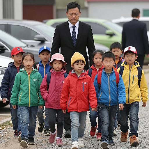 Guiding Children on a Colorful Path