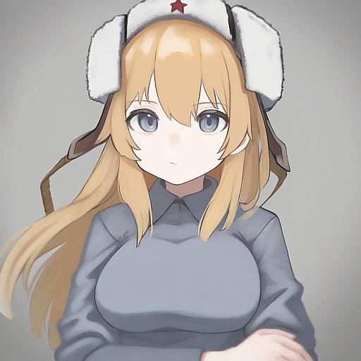 Illustration of Mosin-nagant (girls' frontline), girls' frontline in the style of Shiwa (siwaa0419)