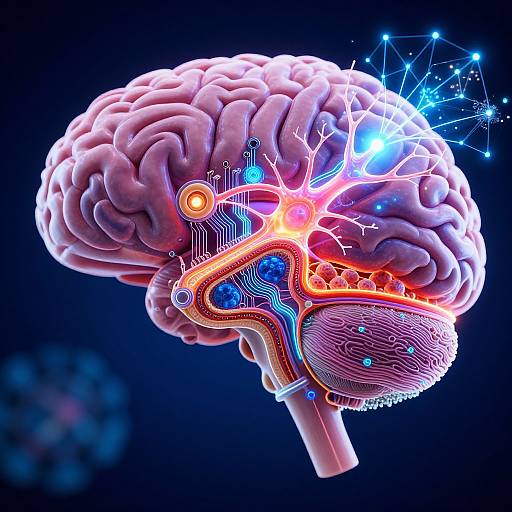 Neuralink AI-Enhanced Brain Cross-Section