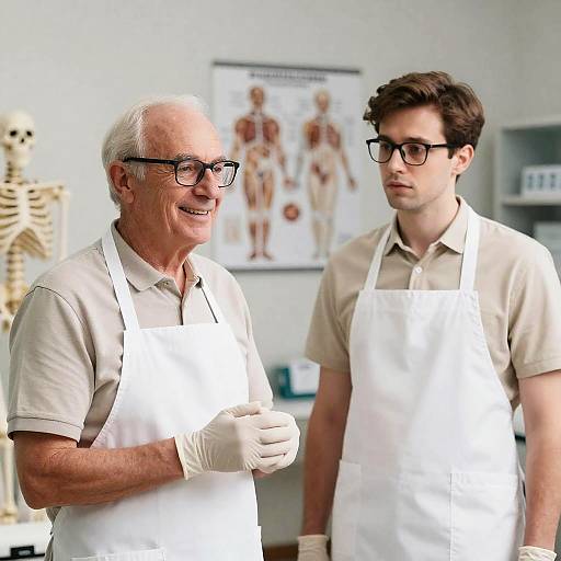 Medical Office Portrait of Two Men