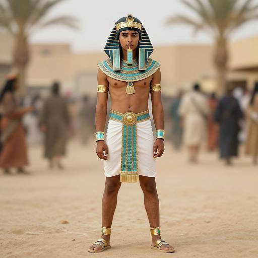 Egyptian Rave Costume, Male Focus