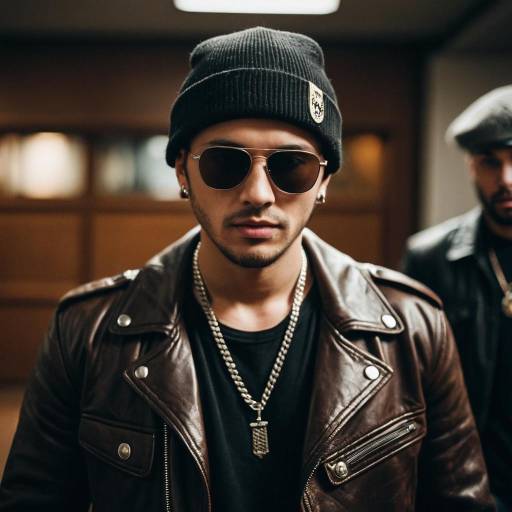 Stylish Gangster Young Man Portrait