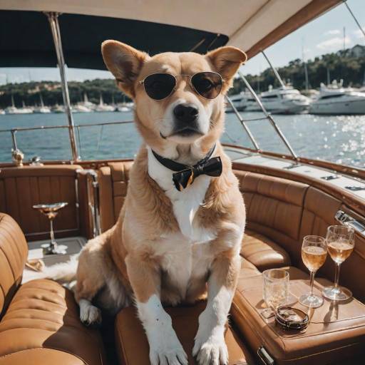 Stylish man enjoying champagne on yacht