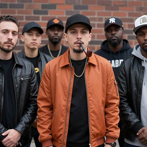 Urban Social Scene with Colorful Characters