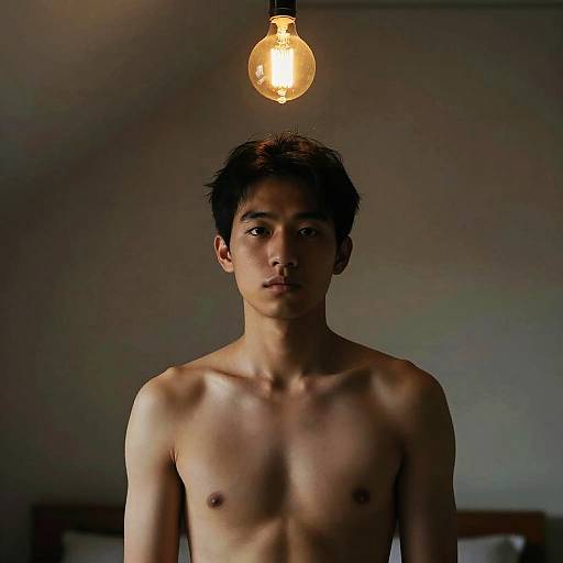 Intimate Fine Art Portrait in Attic