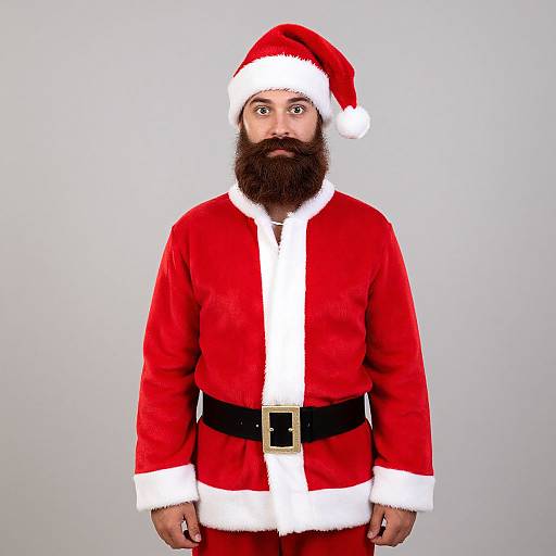 Festive Santa Costume Male Portrait