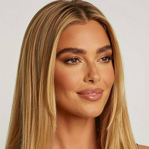 Elegant Close-Up of a Blonde Woman