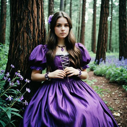Alice in Wonderland Inspired Purple Outfit
