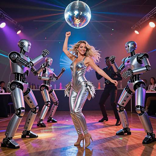 Human and Robot Disco Dance