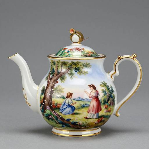 Rare Antique French Limoges Teapot