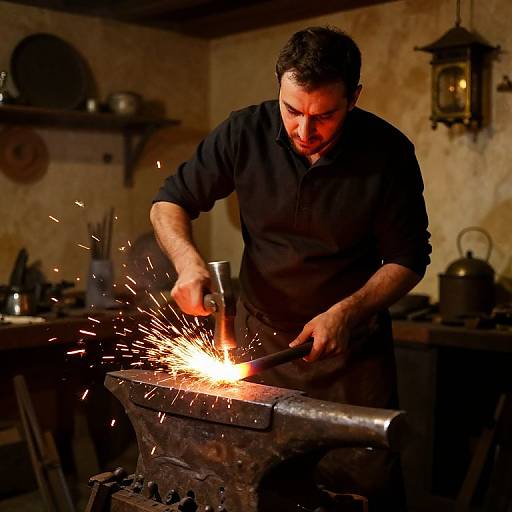 Damirchi Blacksmith at Traditional Forge