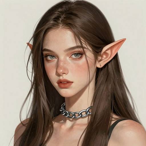 Elf Portrait in Alan Lee Style