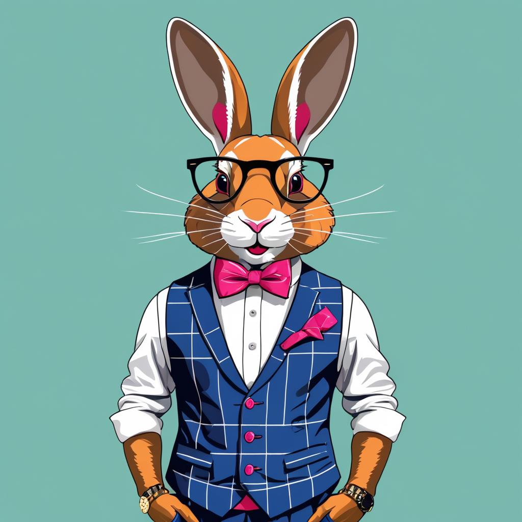 Rapper Bunny in Stylish Attire