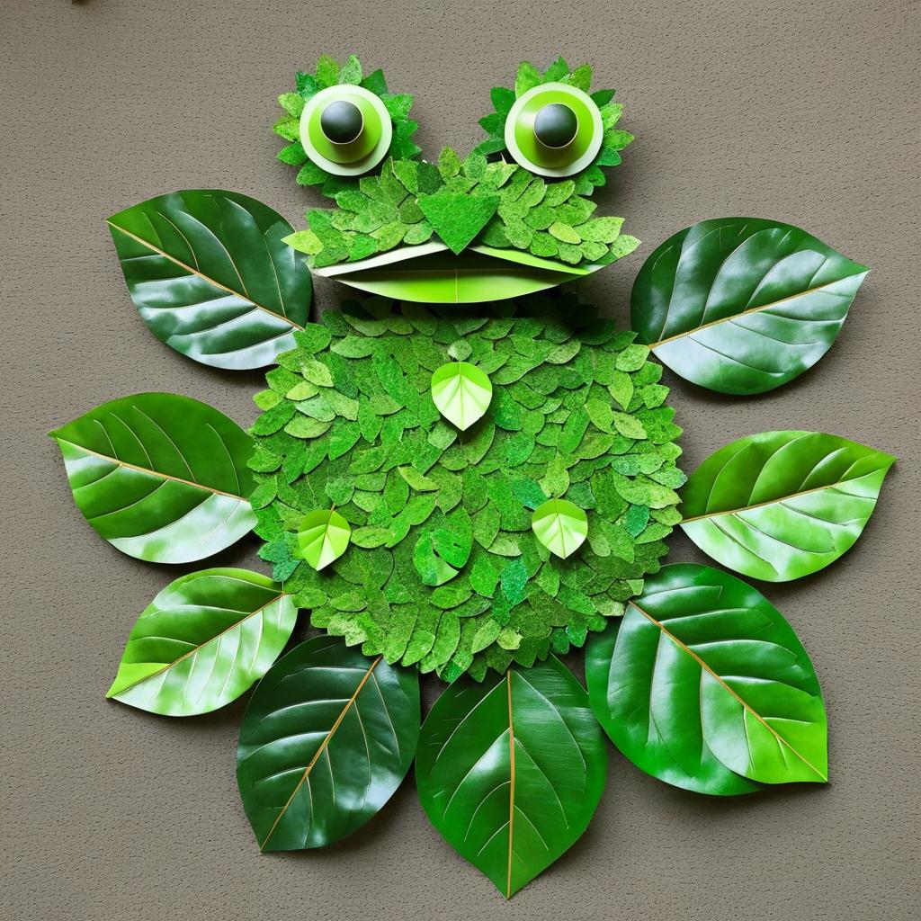 Leafy Frog Creation in Nature