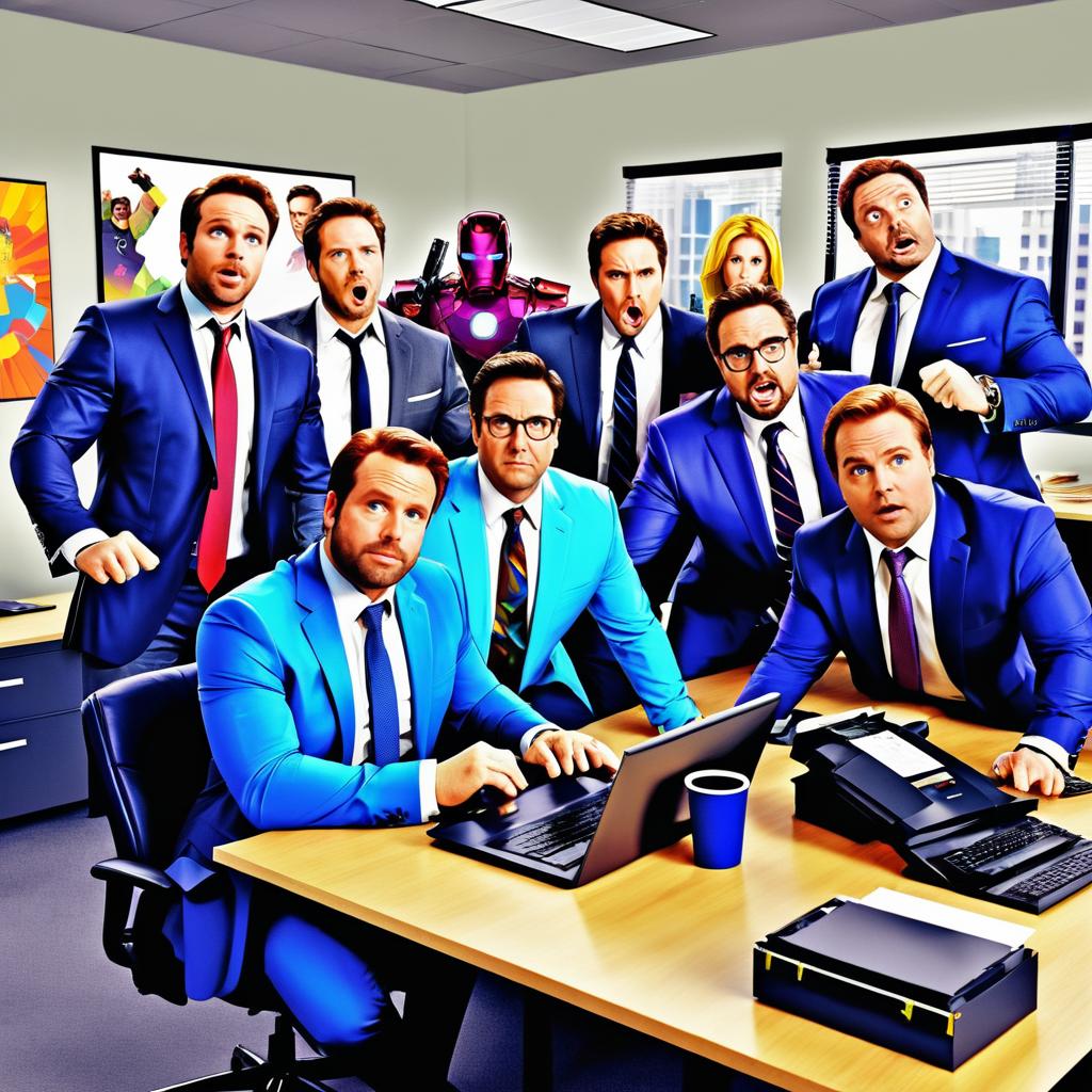 Avengers Assemble: The Office Comedy Mashup