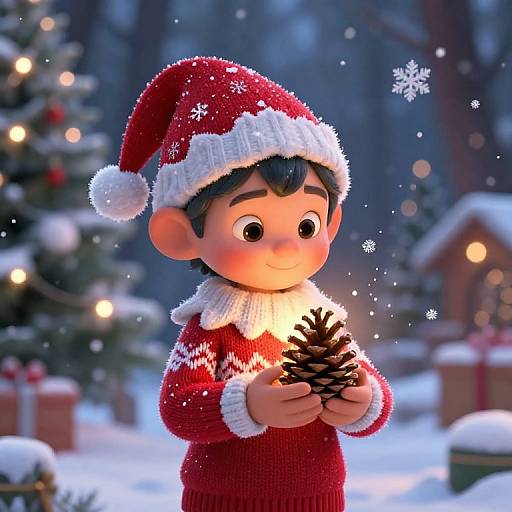 Pixar-Style AI Christmas Elf