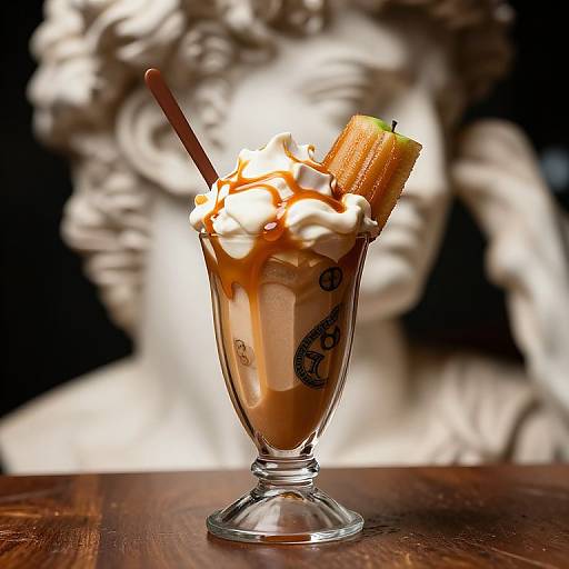 Caramel Apple Handshake in Michelangelo Style