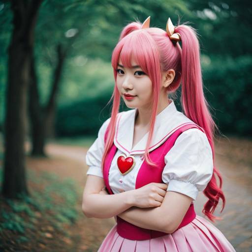 Lifestyle costume photo of Aino megumi. Cosplay clothes