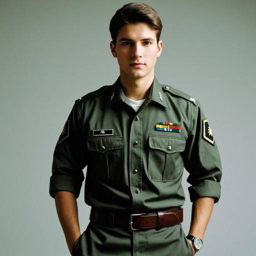 Young Man in Military Uniform