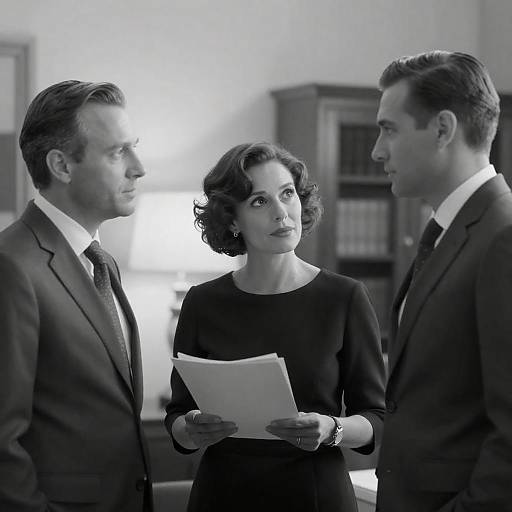 Black and White Business Meeting