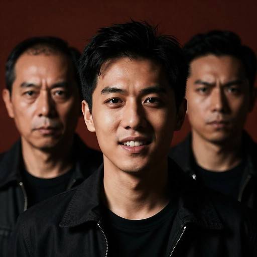 Powerful Portrait of Three Intense Men