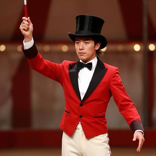 Photorealistic Circus Ring Leader Portrait