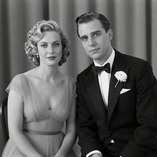 Elegant Black and White Formal Portrait