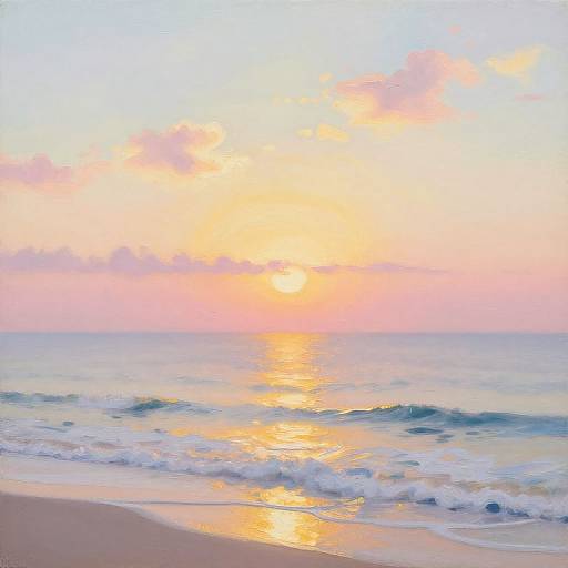 Ethereal Tempra Coastal Sunrise