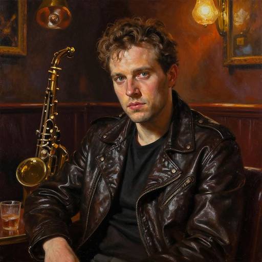 Photorealistic Portrait in Jazz Club