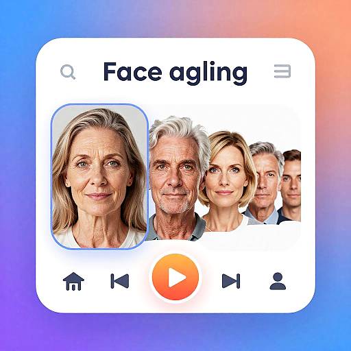 Aging Faces Generator UI Showcase