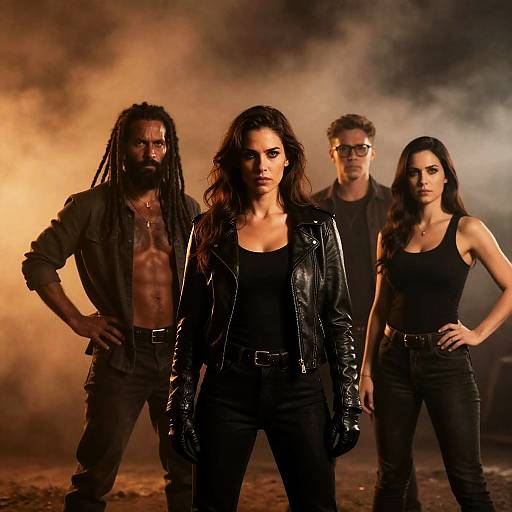 Rugged Individuals in Smoky Orange Atmosphere