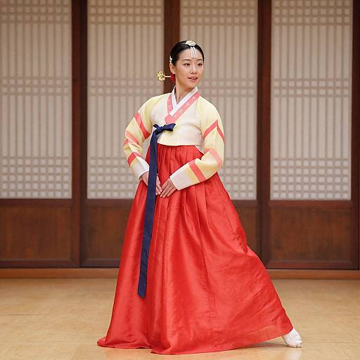 Korean Dance Costume Photo Pose