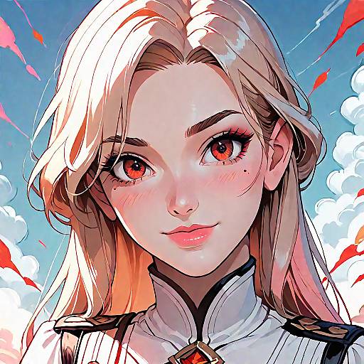 High-Quality Anime Girl Portrait