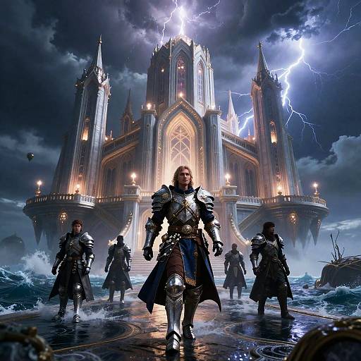 Armored Sky-Pirate in Storm Cathedral