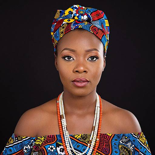 African Traditional Outfit Close-Up