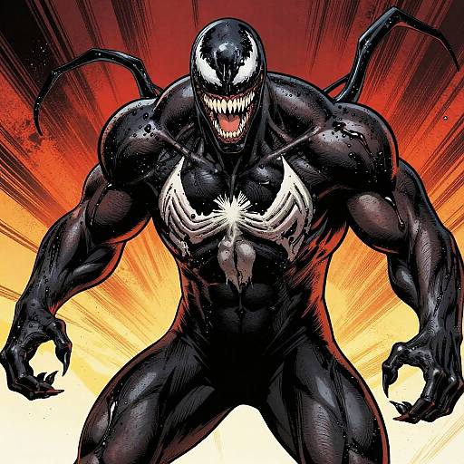 Venom Symbiote Muscle Transformation