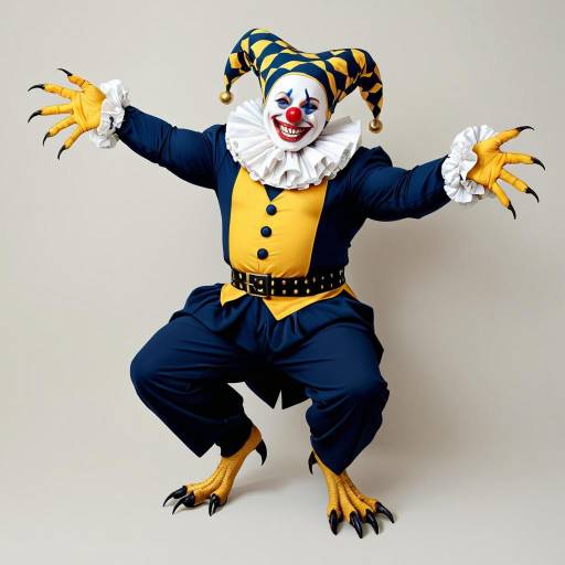 Muscular Jester with Shimmering Features Muscular Jester with Shimmering Features