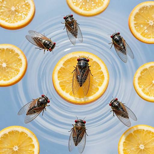 Celestial Cicadas and Citrus Symphony
